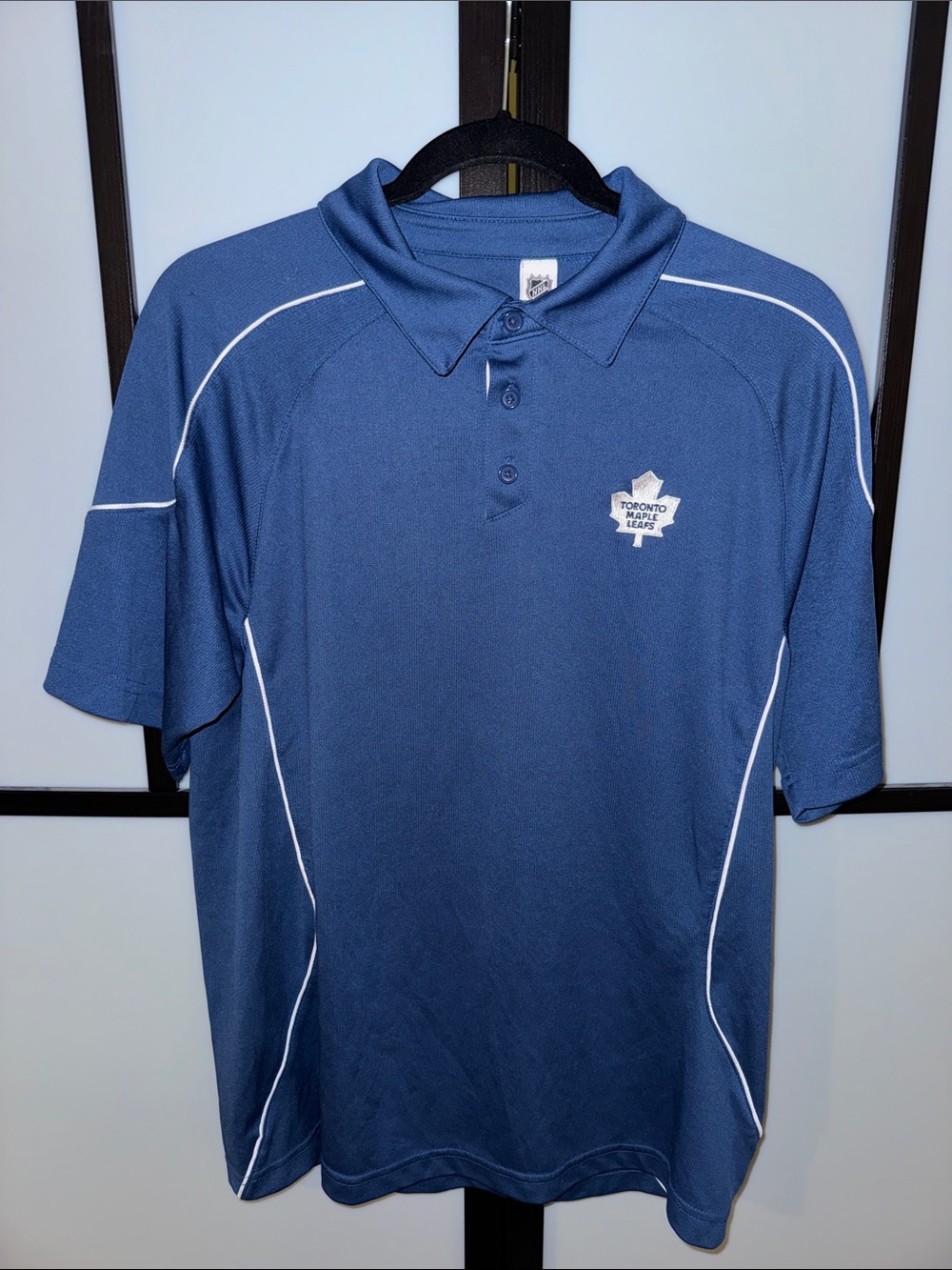 Toronto Maple Leafs Hockey NHL Reebok Men’s Blue Golf Polo - Size Mens S
